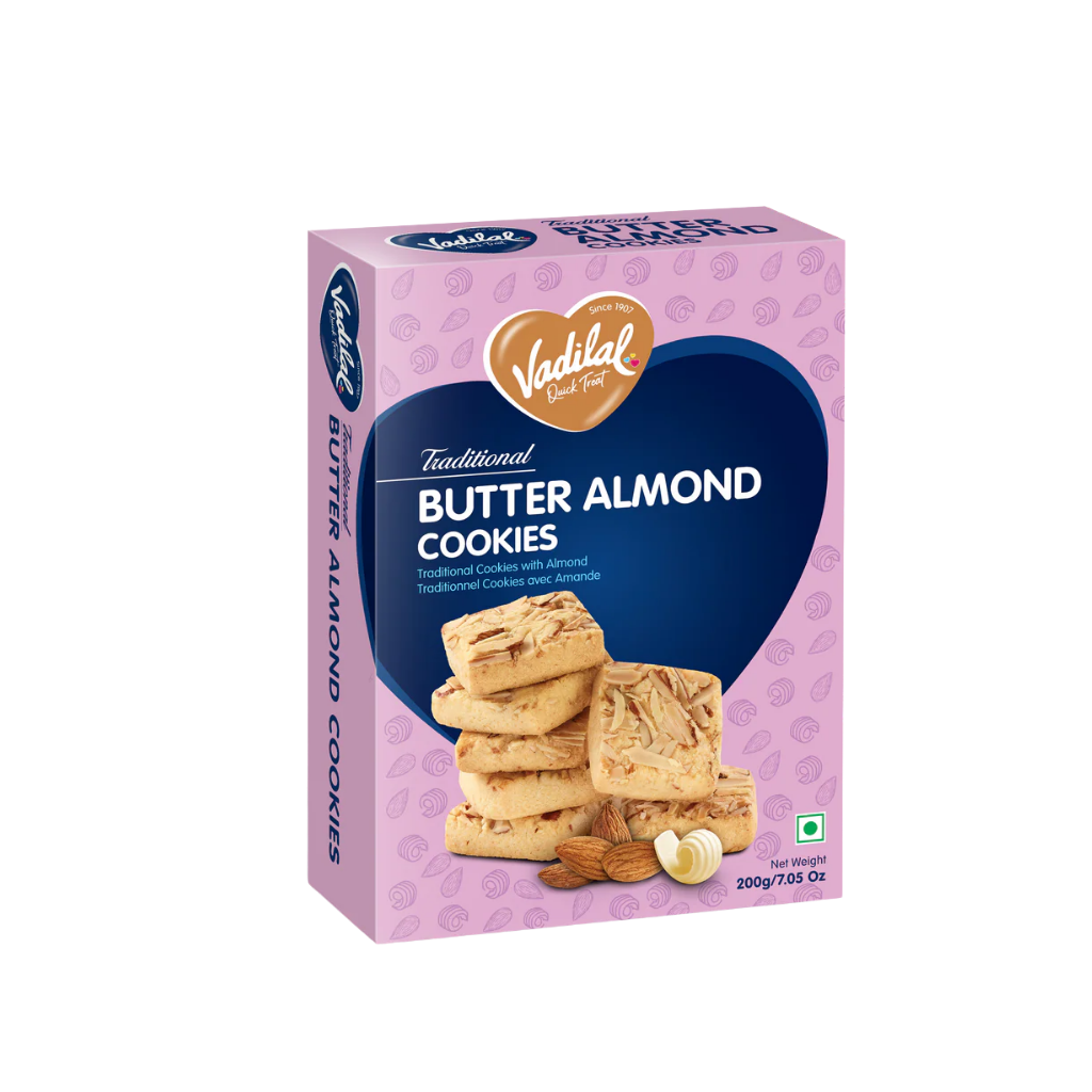 Vadilal Butter Almond Cookies 200 g buy online USA - 1